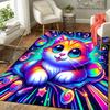 1pc Colorful Kitten Print, Design Indoor Area Rug - Soft, Anti-Slip, and Durable Gaming Room Decor for Bedroom