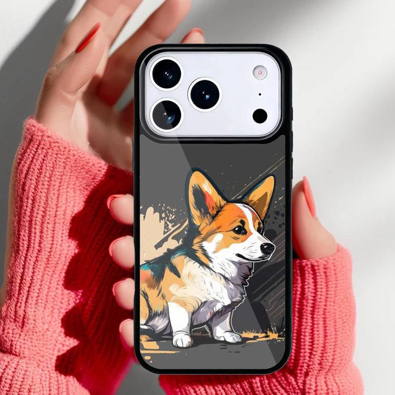 Corgi Funny Puppy Phone Case for iPhone 17 16 15 14 13 Pro Max Back Cover for 12 11 Pro Coque