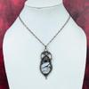 Pinolith Jasper Gemstone Pendant Copper Wire Wrapped Pendant Handmade Jewelry