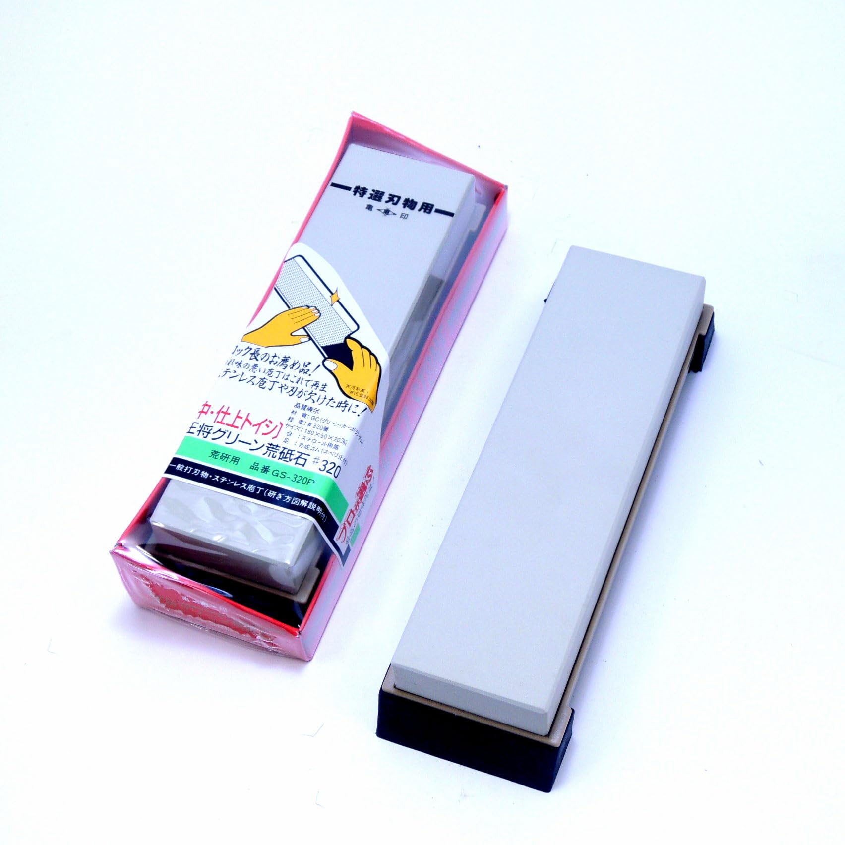 

Kamejirushi Osho Green Coarse Whetstone 180x50x20 GS-320P #320