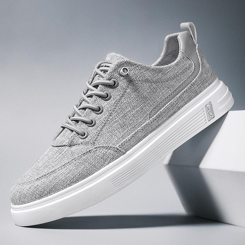New Fashion Men Sneakers Low Top Lace-up Outdoor Men Casual Shoes Flats Breathable Comfortable Canvas Shoes Male Zapatos
