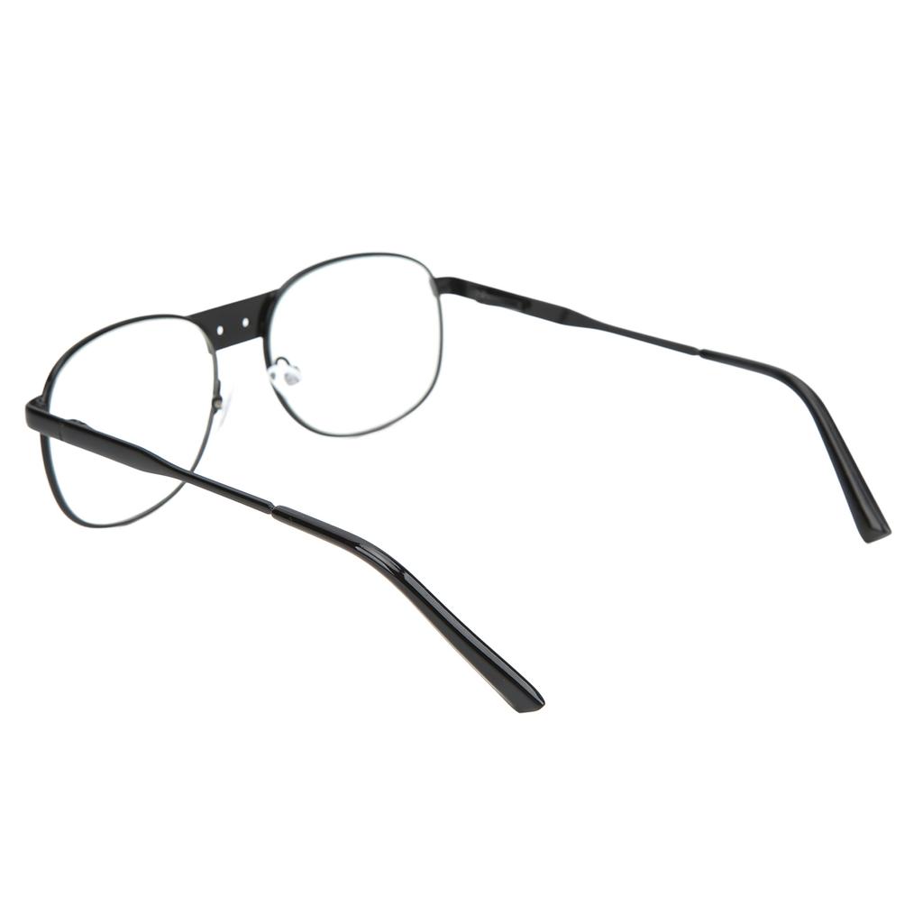 Retro Round Large Frame Glasses with Clear Lens Fashionable Vintage Fake Eyeglasses for Men Women Students