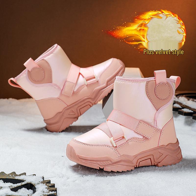 Kids' Winter Snow Boots - Warm, Non-slip, Wear-resistant for Boys & Girls
