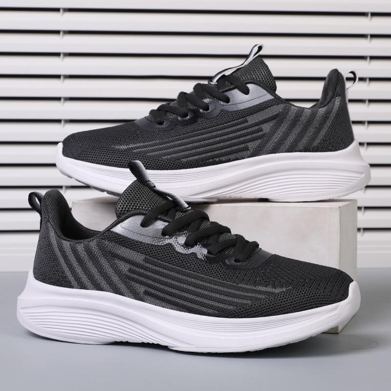 New Foreign Trade Lightweight Sports Shoes Men's Shoes Lace-up Running Shoes Men's Fashion Trend Couple Shoes