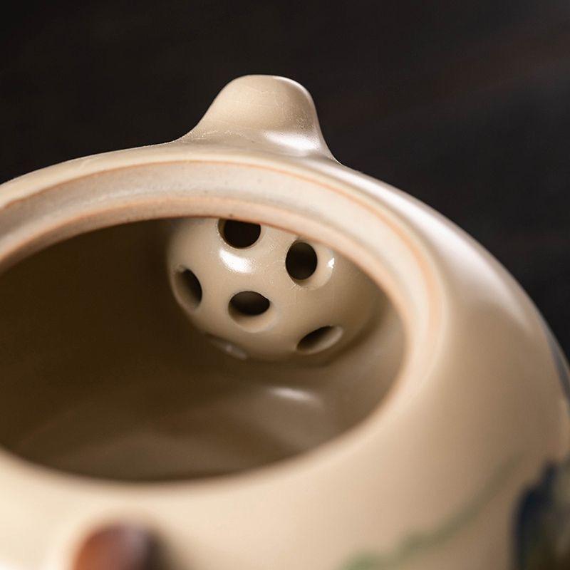 New Ru Kiln Gongfu Tea Pot - Xishi Ceramic Teapot for Brewing