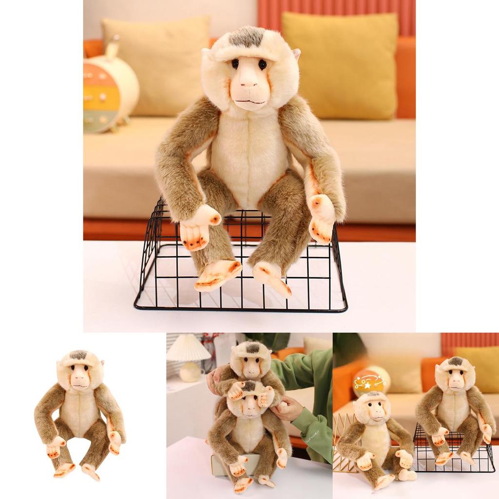 Macaco de Pelúcia Macio com Enchimento de Algodão PP para Crianças e Colecionadores