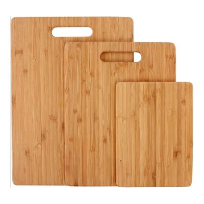 Cutting Board | 3-layer Organic Bamboo | Suitable for Meat, Vegetables, Antibacterial Bamboo Cutting Boards and Trays