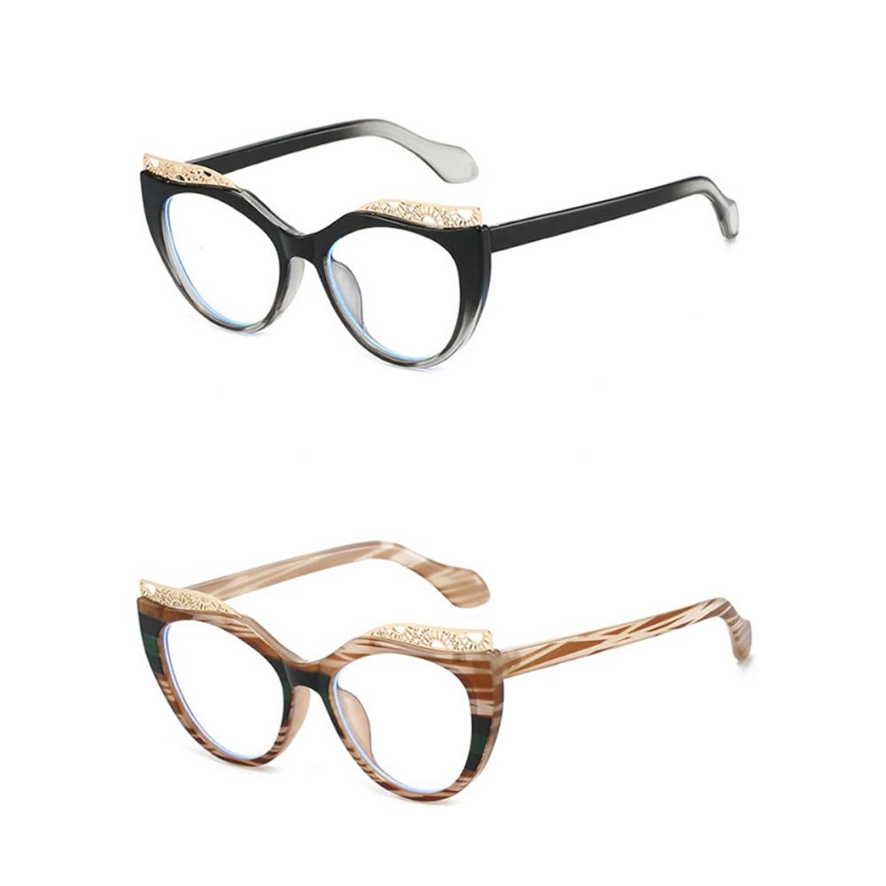 New Luxury Matching Colorful Cat Eye Sunglasses Women Personality Hollow Frame Design Casual All Match Men Glasses UV400