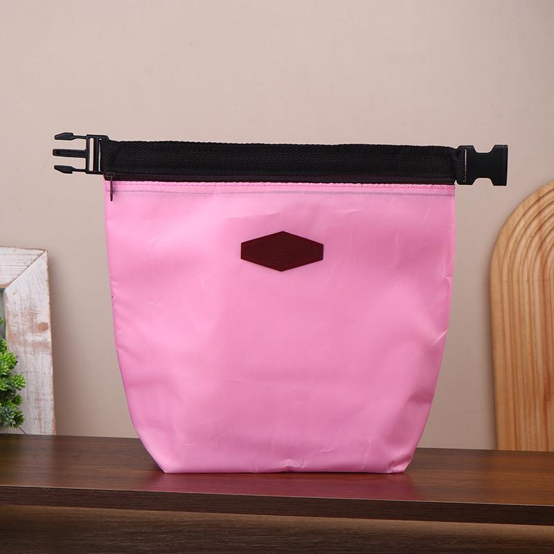 1Pc Thermal Insulated Aluminum Foil Rice Bag Portable Oxford Cloth Cooler Lunchbox Storage Bag Carry Picinic Food Handbag розовый 585₽