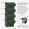 4 Pcs Vertical Stackable Wall Hanging Plastic Flower Pot Set with Water Tray for Home & Garden Use Durable Easy to Assemble