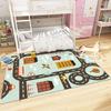 Kids Traffic Map Carpet Cartoon Vehicle Road Pattern Rug Educational Play Mat Safe for Children's Home Decoration Interactive