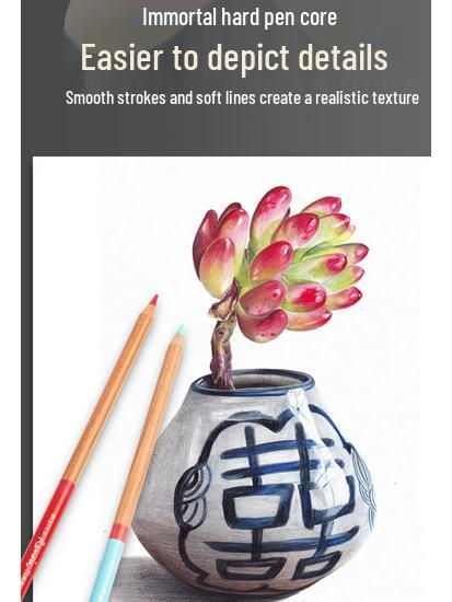 Marco Renoir Oil-based Water-soluble Colored Pencils, 120 Professional Colors, Hand-painted, Available In Sets of 72 or 48.