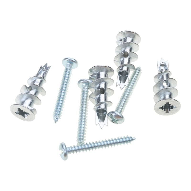 Completes Drywall Fastening Solution Self Drilling Metal Anchors & Screws Drywall Screw & Anchors set for Secure Mounts
