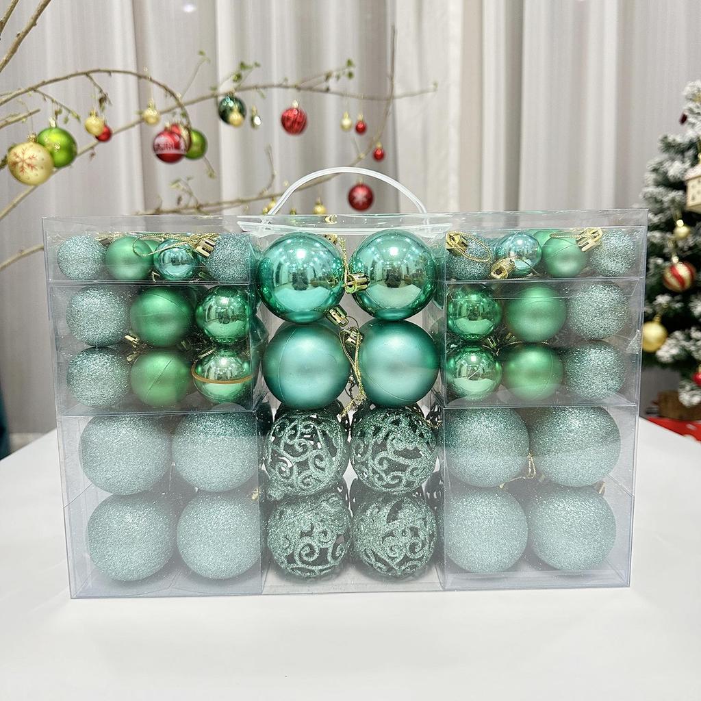 100-teilige farbige hohle Weihnachtsbaumkugeln (3-6 cm)