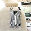 Car Tissue Box Cute Checkerboard Car Seat Back Hanging Tissue Bag Creative Car Decoration Supplies