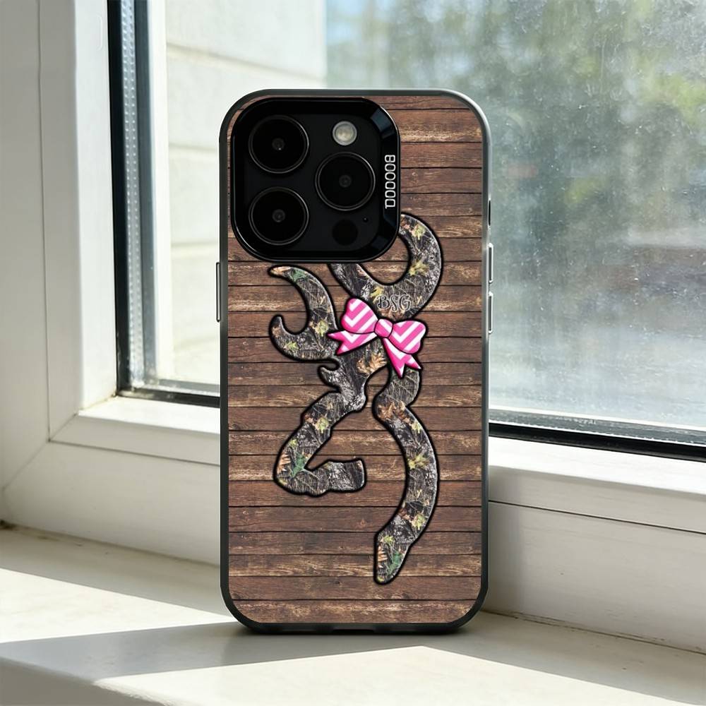 Cool B-BrowningS Phone Case For iPhone 17,16,15,14,13,12,11 Plus,Pro Max,XS,Colored Silver Plated Inside Cover