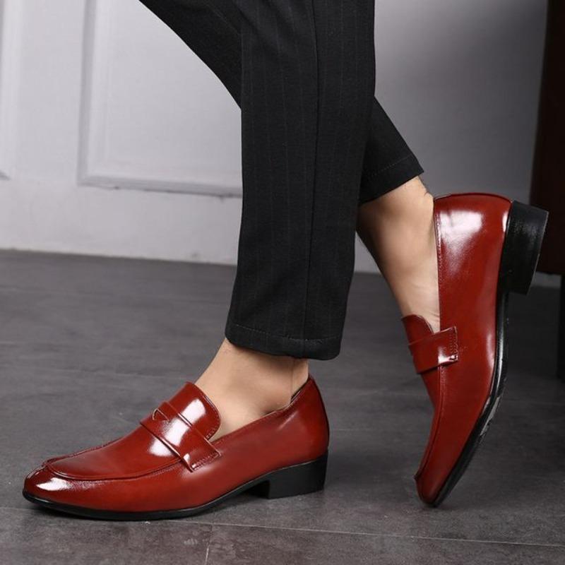 Leichte niedrige Absatzatmungsaktive Schlupfschuhe Herren Formelle Schuhe 2026 Trend Büro Neu Italienisches Echtes Leder 39 Gesellschaftsschuh Herren
