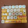 Simulation Keyboard 26-Key Keycap Clicker Candy Color Mini Keyboard Pendant  Desktop Decoration