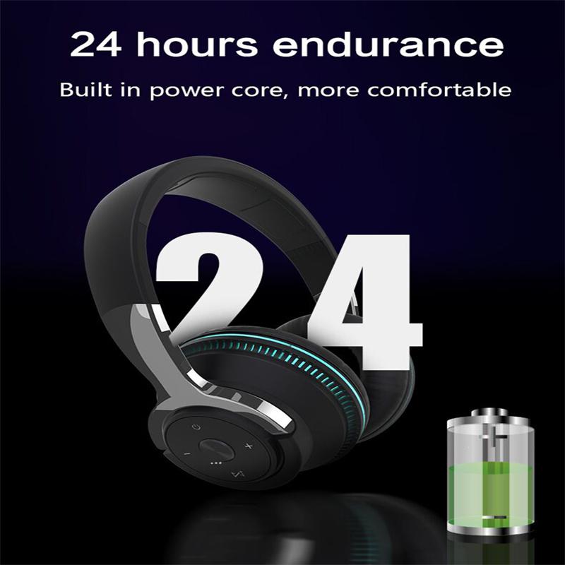 H2 Kabellose Kopfhörer, bunte LED-Leuchten, Bluetooth 5.1 Head-Over-Gaming-Kopfhörer, 650 mAh