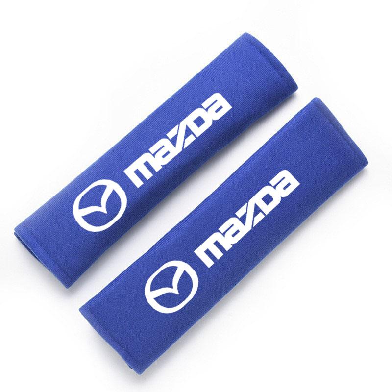 Car Seat Belt Shoulder Carbon Fibre Shoulder Pad Safety Strap Cover for Mazda M3 M6 MP Skyactiv Axela Atenza Biante BT-50 CX-30