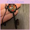 Gothic Hecate Moon Goddess Necklace With Glass Key Pendant For Women