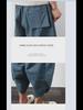 Men's Loose Fit 7-Point Linen Beach Pants - Thai Wide Leg, Casual Chinese Style Harem Pants Trends