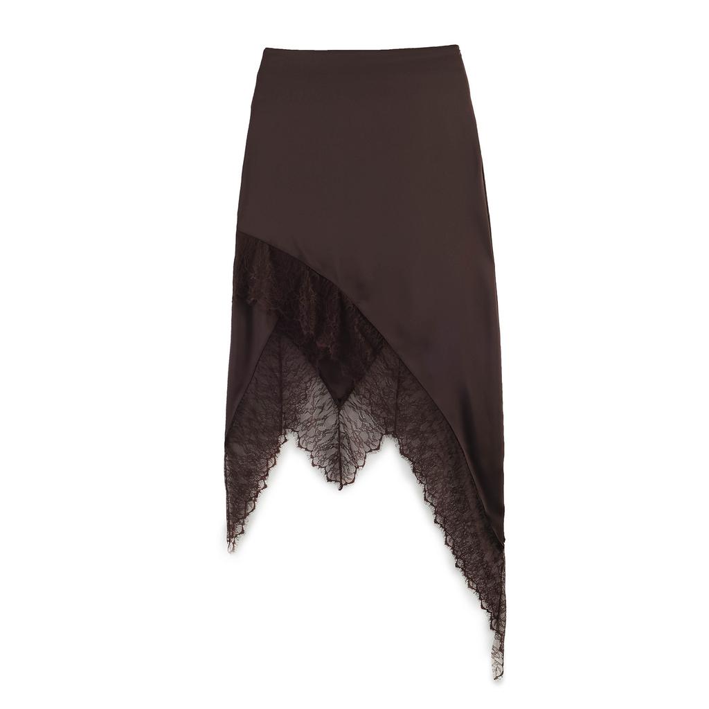European and American style, new women's clothing, foreign style, lace splicing irregular skirt 345382