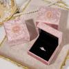 Bracelets Wedding Ring Display Case Pink Necklace Storage Box Retro Jewelry Box  Gifts