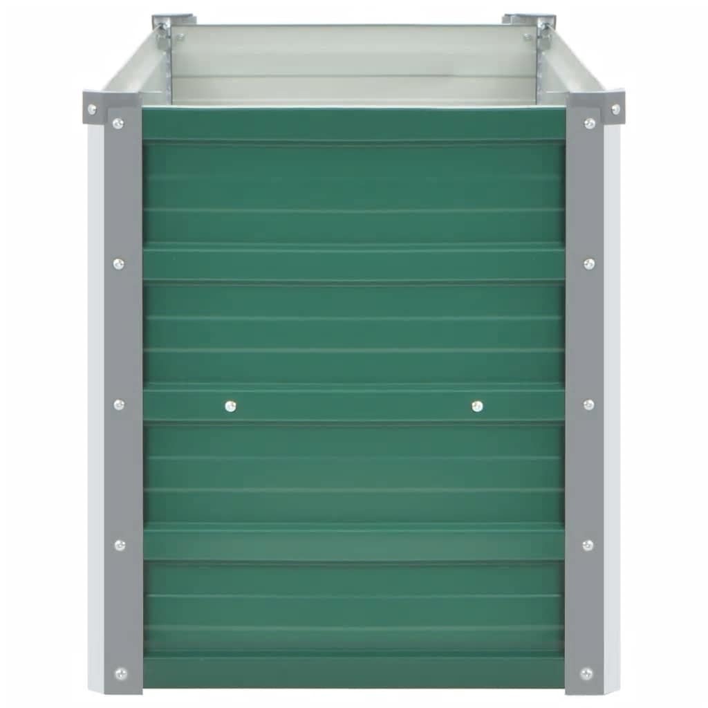 vidaXL Garten-Hochbeet Verzinkter Stahl 160x40x45 cm Grün