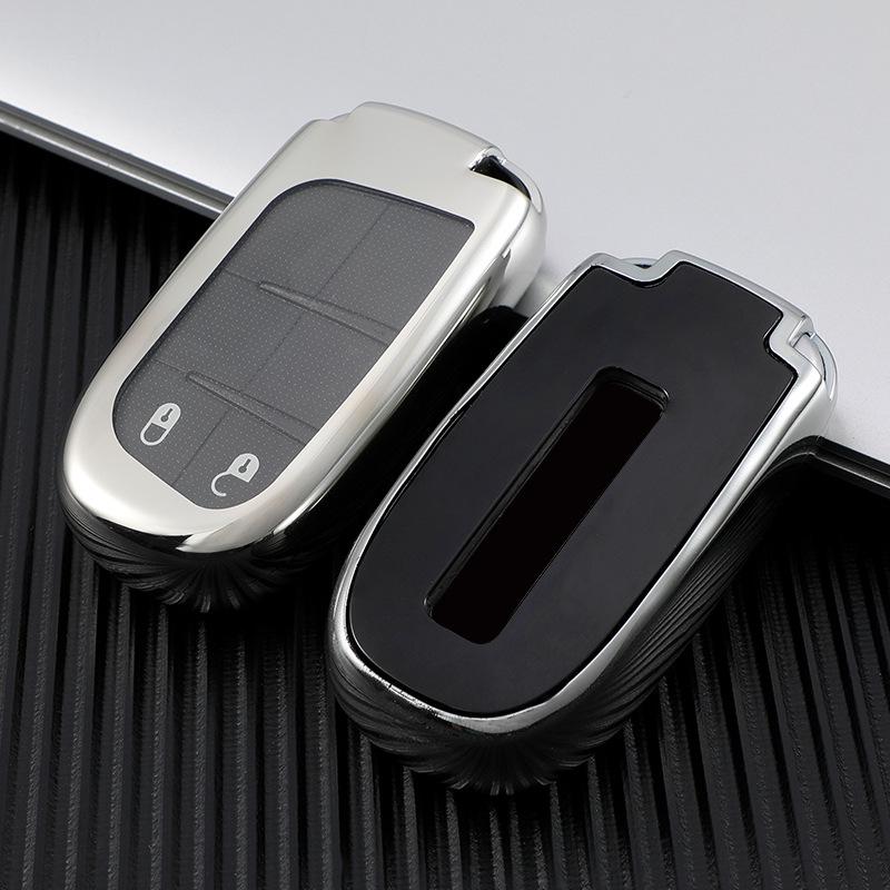 Compatible Key Cover for Jeep Compass, Renegade, Grand Cherokee & Dodge