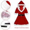 Women's Santa Costume Mrs Claus Christmas Sexy Hooded Dress Holiday Sexy Santa Adult Costume