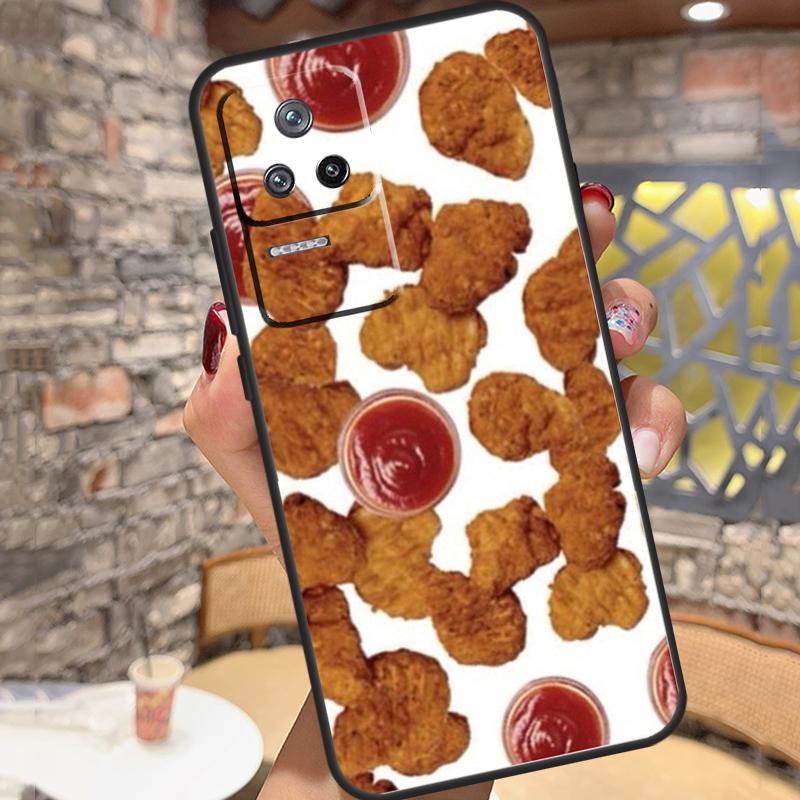Pommes Burger Pizza Hülle Für Xiaomi 15 14 13 Ultra 11T 12T 13T 14T Pro POCO X7 X6 Pro X3 X5 M6 F5 F6 Pro Cover