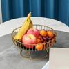 Metal Wire Fruit-Basket Fruit Bowl Modern Fruit-Basket for Vegetable-Snack-Countertop Metal Fruit Tray Table-Centerpiece
