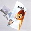 1pc Bambi2 Beach Towel with Custom Name, Beach/Swimming/Bath/Picnic/Camping Towel, Suitable for Seaside Beaches