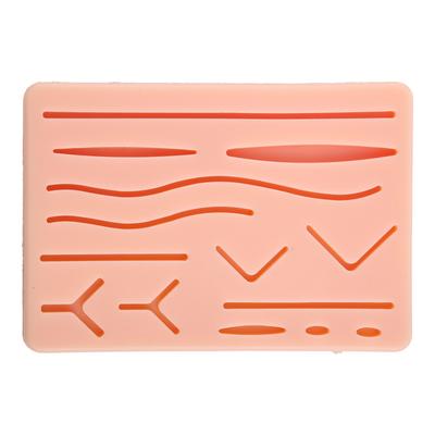 Suture Pad for Medical and Vet Students Suture Practice Pad Skin Suture Wound Module Simulated Skins with Pre-cut Wounds
