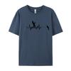 Fishing Heartbeat Cool TShirt Casual Tops Shirts Printed T Shirts Oversized Tshirts Graphic T Shirts