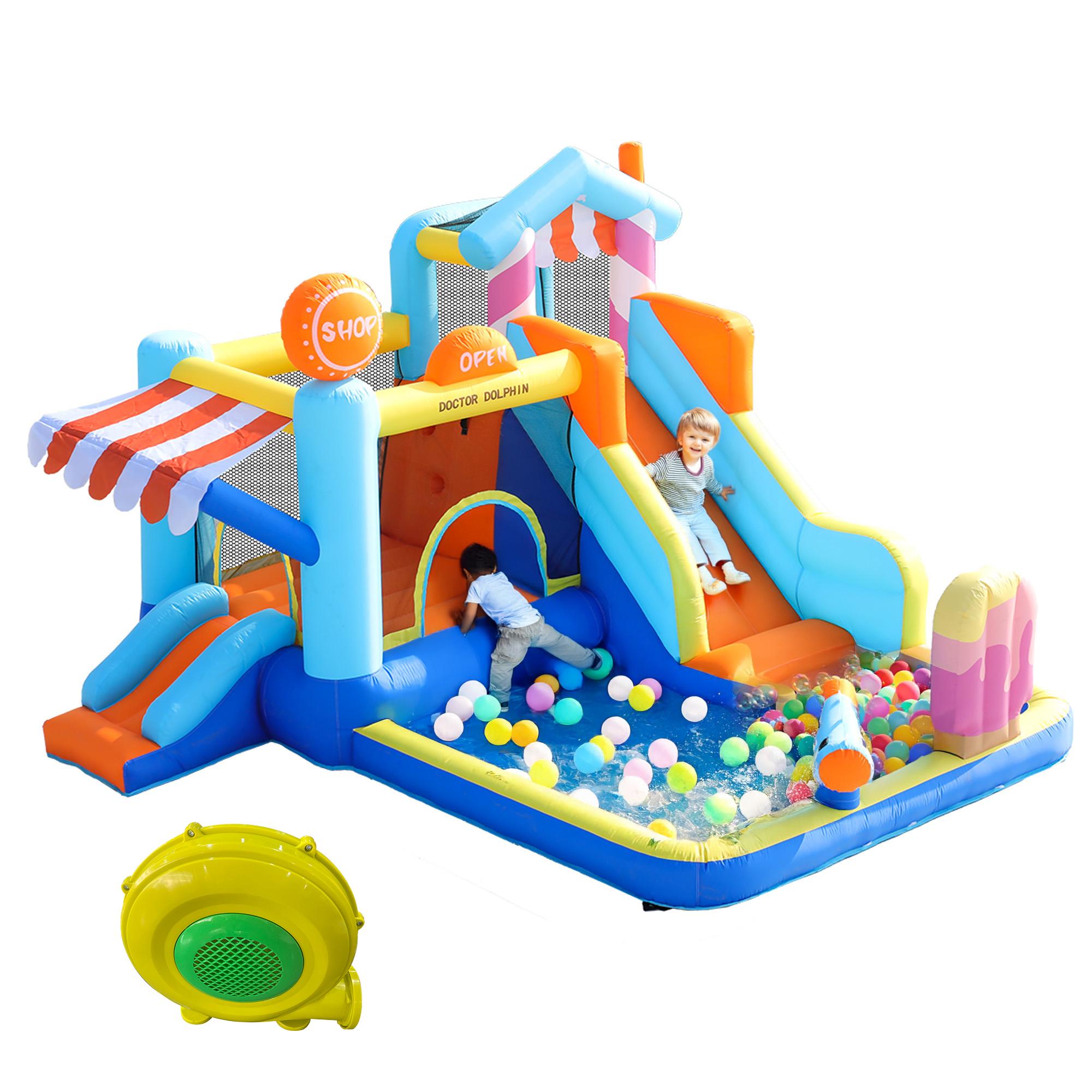 [With blower] Children`s bounce house, multifunctional