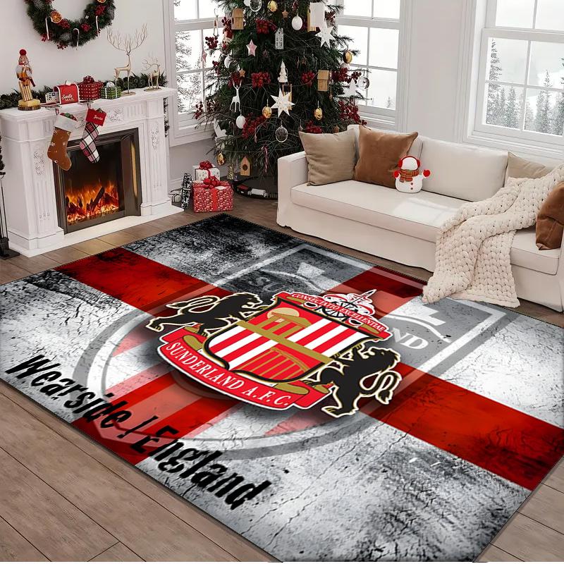 1PC rug Sunderland Crest Carpet, Chair Rug,Area Rug for Office Bedroom living rooms bedroom, Doormat decor Christmas fan gifts