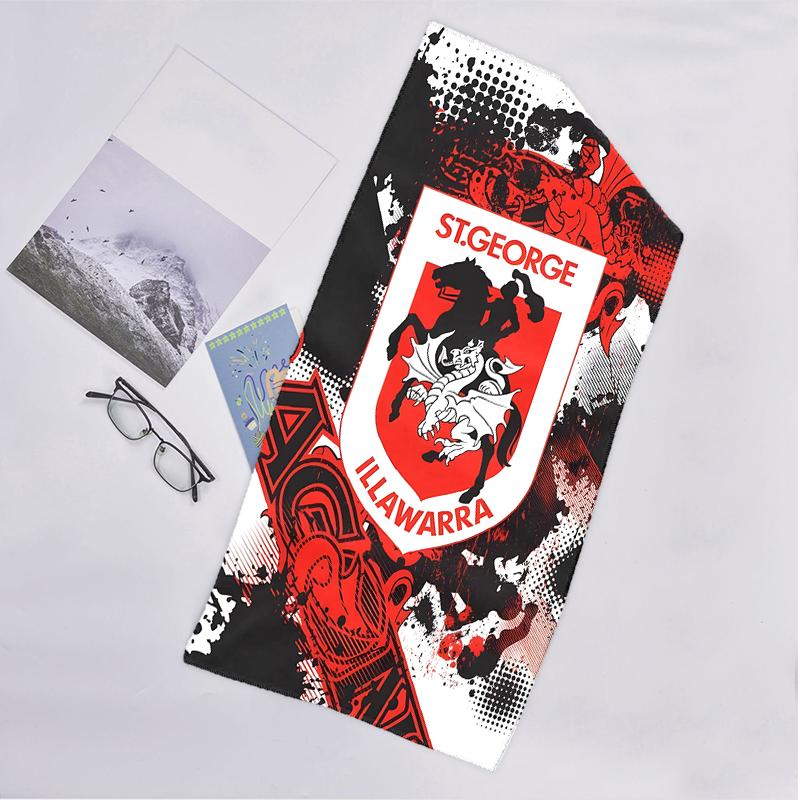 St George Illawarra Fashion Beach Towel: Ideal for Summer Adventures Soft, absorbent and quick drying suitable for swimming and bathing
