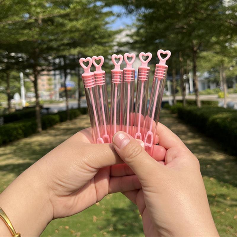 10/12/24 stk Fargerik boblesåpeflaske Hjertestav Tomt rør Barn Bursdagsfest Favoritter Pinata Filler Leker Bryllupsgaver til gjest