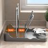 Plastic Pot Lid Storage Rack Draining Pot Cover Holder Durable Kitchen Storage Rack  Pantry