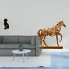 Resin Animal Sculpture Figurine Cat Horse Decorative Collectible Ornament for Entrance Bookshelf