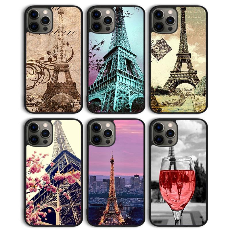 Romantic Paris Eiffel ToweR Phone Case Back Cover for iPhone 17 Air 16 15 14 13 11 12 Pro Max Plus Shell Coque