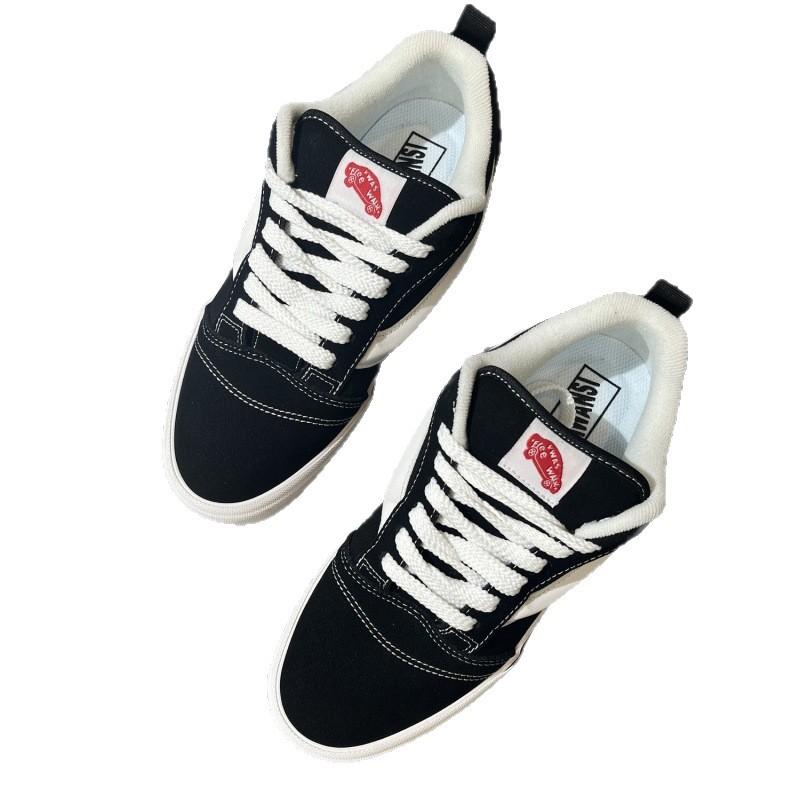Spring and Autumn Knu skool classic black low-top American retro chubby bread casual board shoes