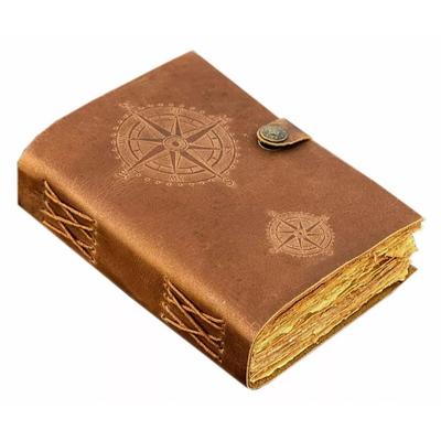 Bussola Diario Vintage in Pelle Libro delle Ombre Quaderno degli Incantesimi Vuoto