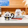 Ceramic Mug Cute Panda Cat Rabbit Funny Animal Water Cup with Lid Decorative Coffee Cup with Cover Children Kids Drinkware Cups