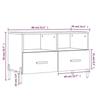 VidaXL TV Cabinet Sonoma Grey 80x36x50 Cm Engineered Wood 828986