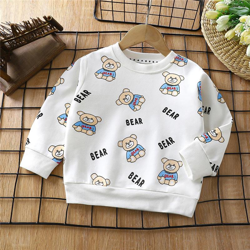 Cotton Kids Hoodie Long Sleeve Pullover Shirt for Baby & Toddler Boys Girls Spring/Fall Top Soft Children's Clothing (2-8Y)