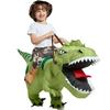 Inflatable Dinosaur Ride On Costume T-Rex Fancy Dress Blow Up Halloween Cosplay Party Outfit Funny Animal Themed Dress-Up