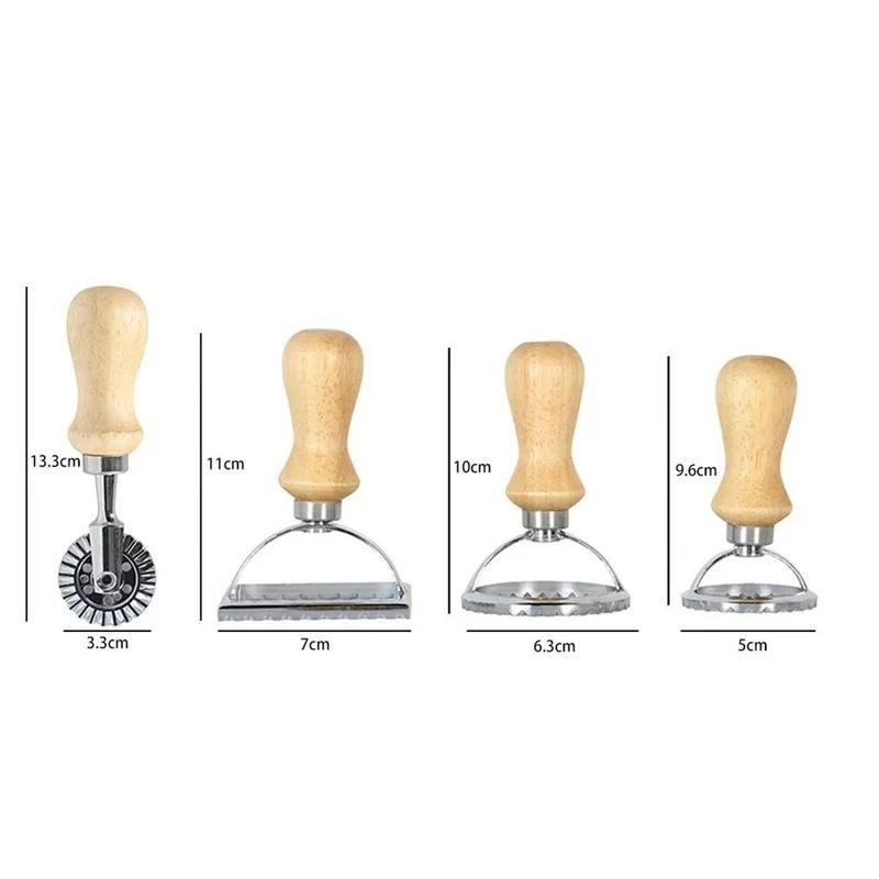 Pastry Press Mold Ravioli Cutter Dumpling Lace Embossing Device Ravioli Maker Mold Ravioli Stamp Cookie Mold Kitchen Baking Tool